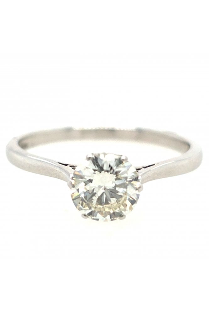 Preloved Platinum Diamond Solitaire Ring Platinum Claw Set