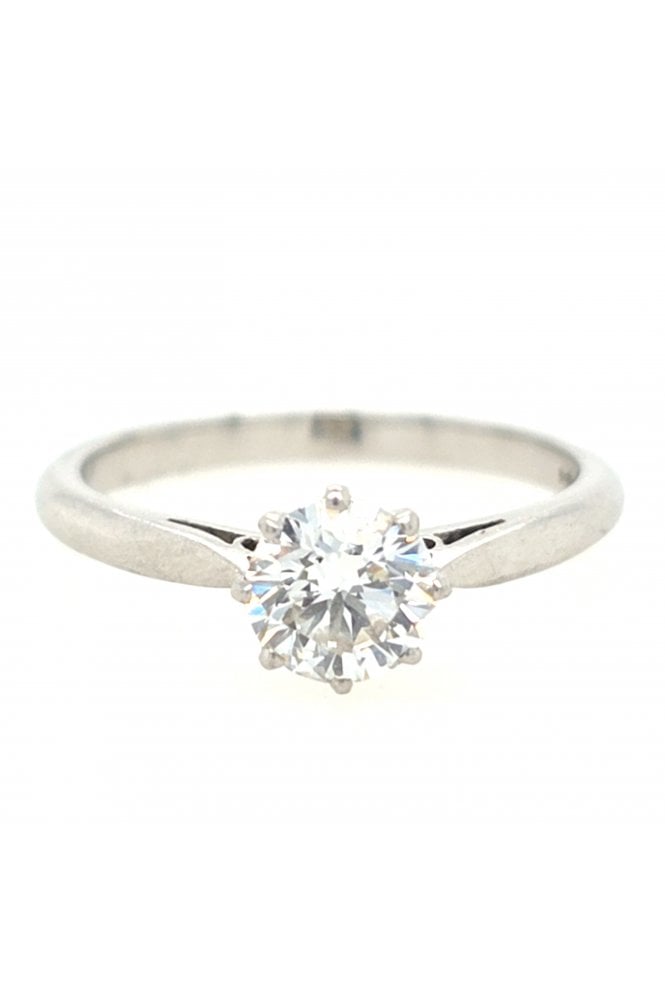 Preloved Platinum Solitaire Diamond Ring Platinum Claw Set