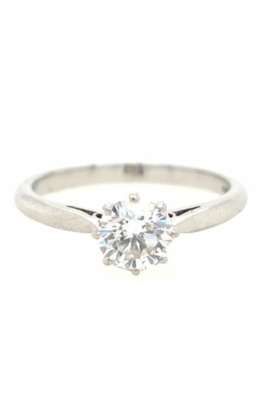 Preloved Platinum Solitaire Diamond Ring Platinum Claw Set
