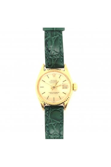 Preloved Rolex Oyster Perpetual Datejust Watch 18ct Yellow Gold Case