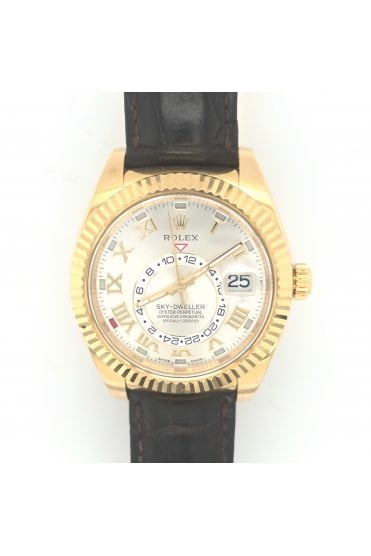 Preloved Rolex Sky-Dweller 18ct Yellow Gold Model No. 326138