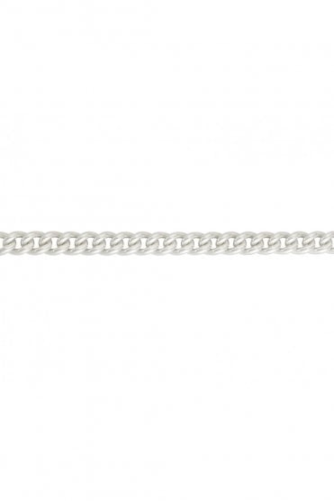 Silver 120 Curb Chain Chain Length 22 Inches
