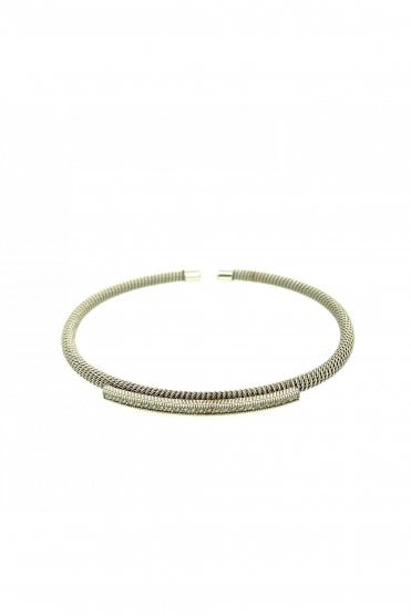 Silver Cubic Zirconia Bangle