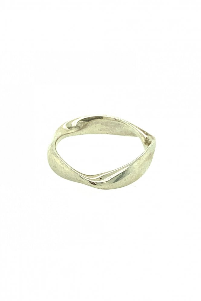 Silver Curve Ring