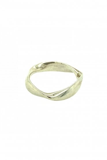 Silver Curve Ring