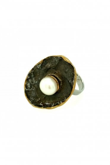 Silver Fresh Water Pearl Ring