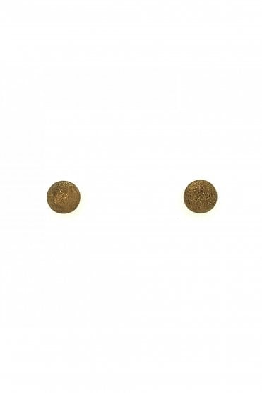 Silver Gold Colour Frosted Ball Studs