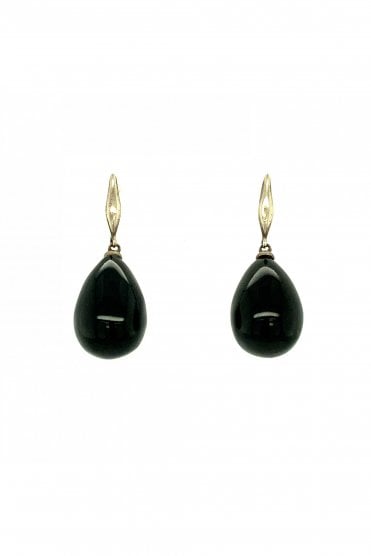 Silver Jet Drop Earrings