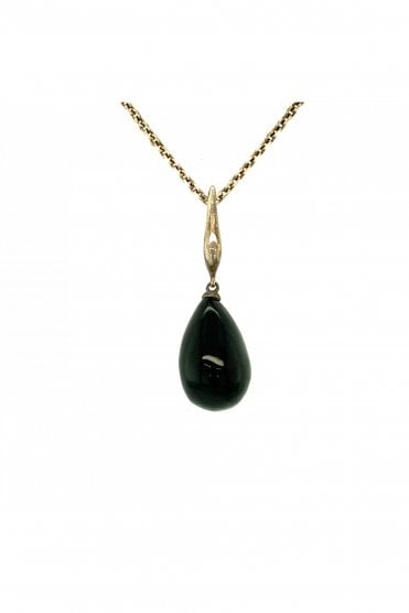 Silver Jet Drop Pendant on Chain