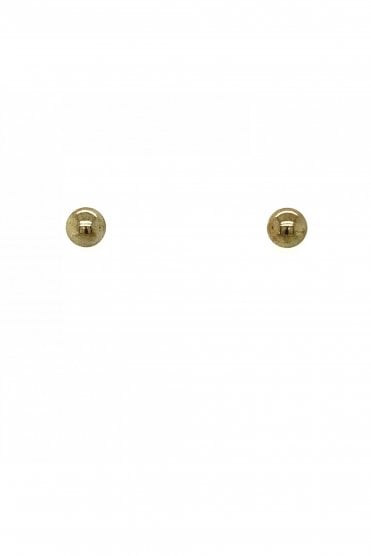 Silver Plain 5mm Ball Studs Earring