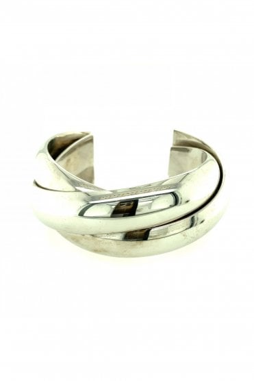 Silver Russian Torc Bangle