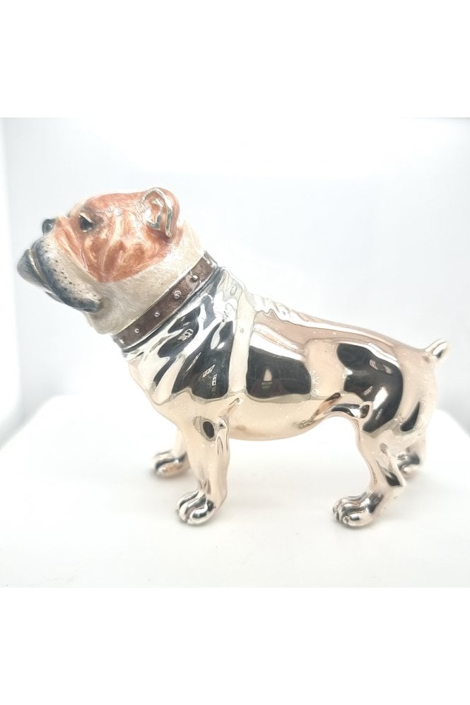 Sterling Silver and Enamel Bulldog
