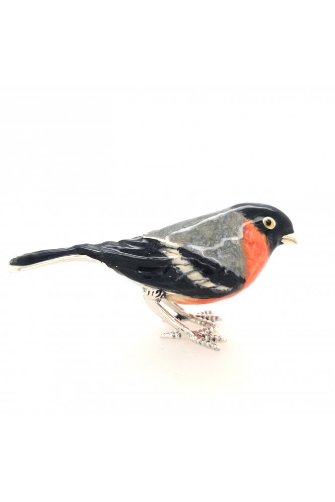 Sterling Silver and Enamel Bullfinch