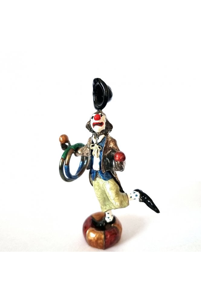 Sterling Silver and Enamel Clown