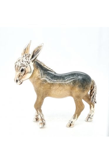 Sterling Silver and Enamel Donkey