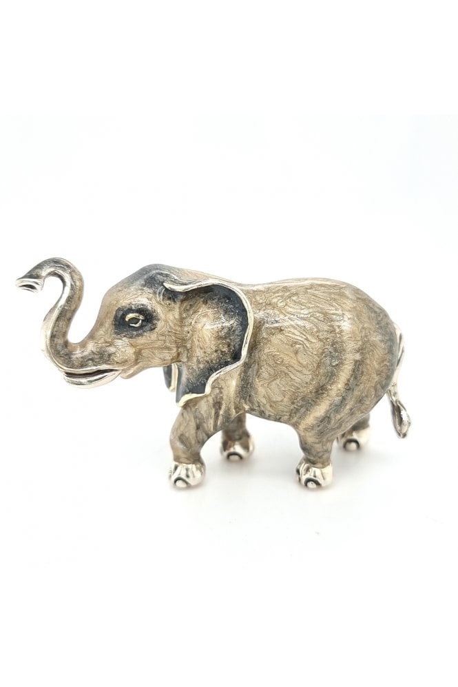 Sterling Silver and Enamel Elephant