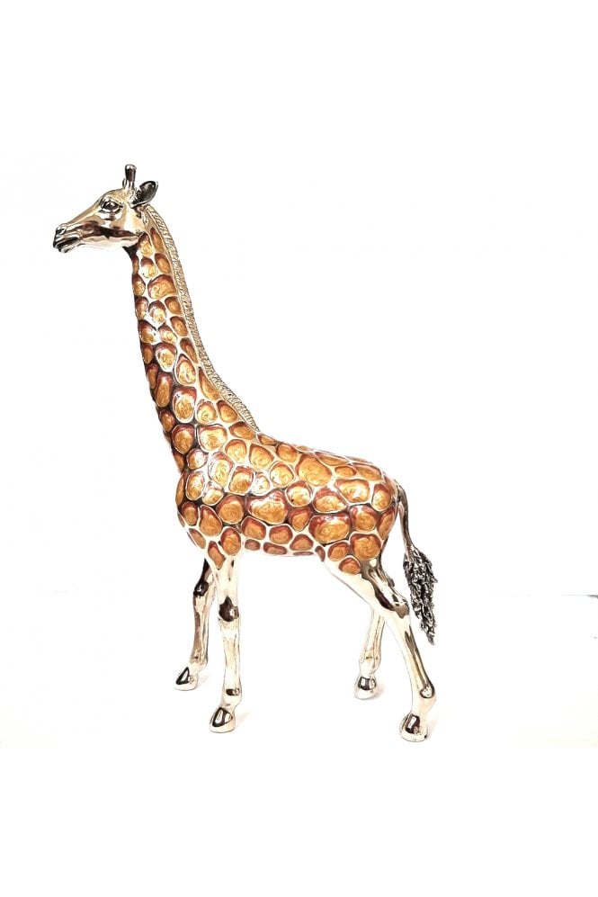 Sterling Silver and Enamel Giraffe