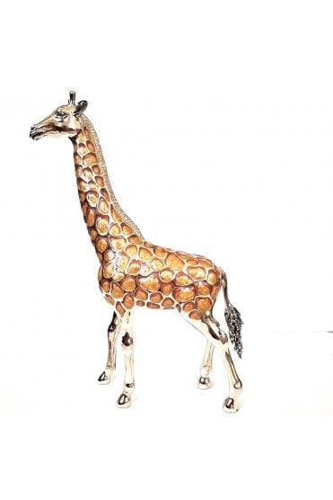 Sterling Silver and Enamel Giraffe