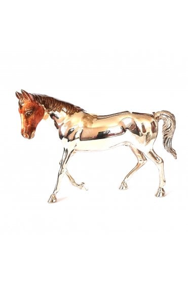 Sterling Silver and Enamel Horse