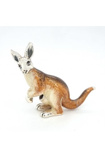 Sterling Silver and Enamel Kangaroo