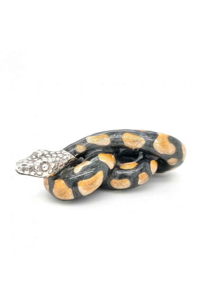 Sterling Silver and Enamel Snake
