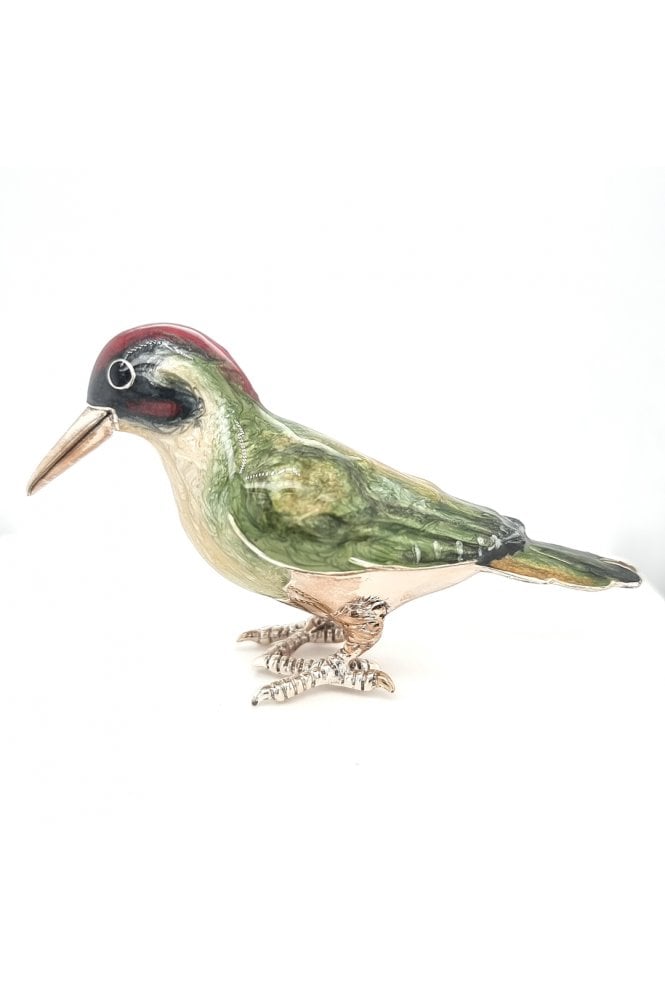 Sterling Silver and Enamel Woodpecker